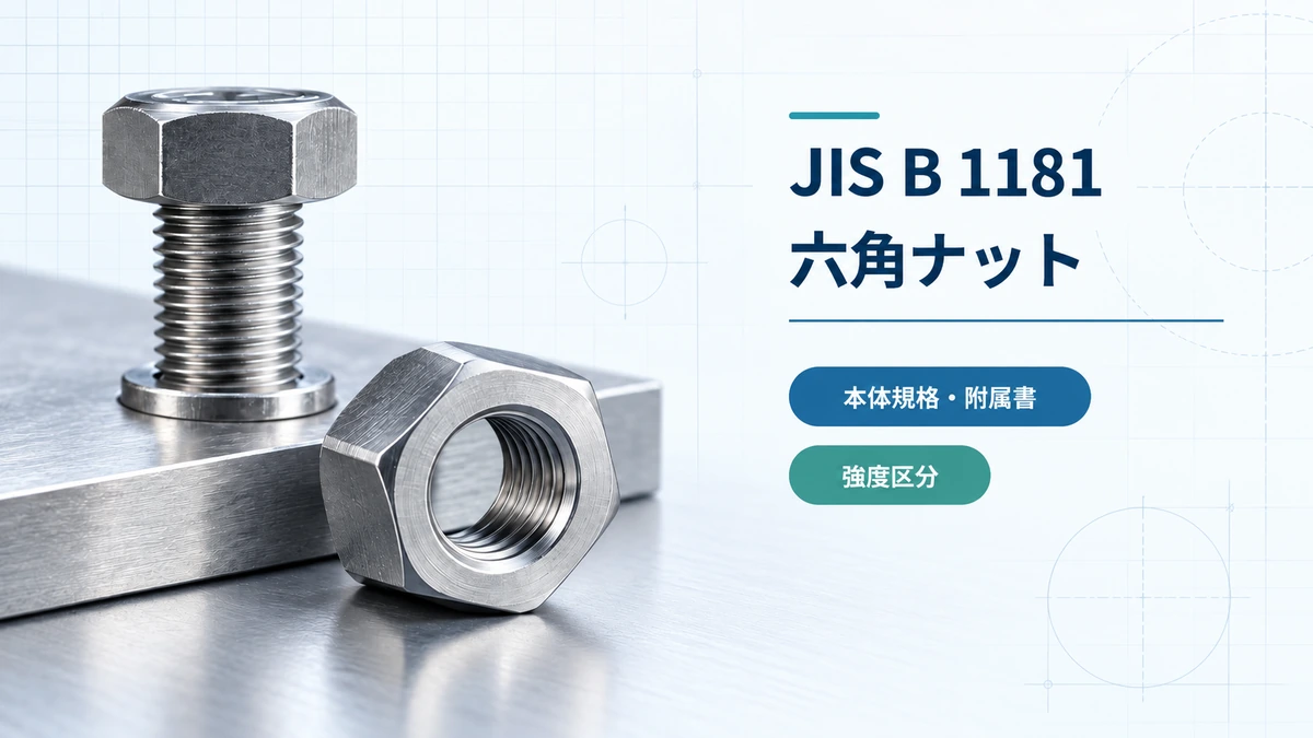 JIS B 1181の六角ナットを象徴する締結イメージ